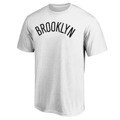 White Brooklyn Nets Wordmark Alt T-Shirt | NBA