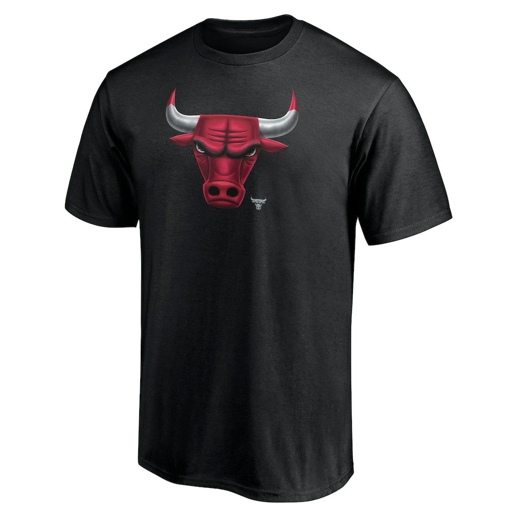 Black Chicago Bulls Midnight Mascot T-Shirt | NBA