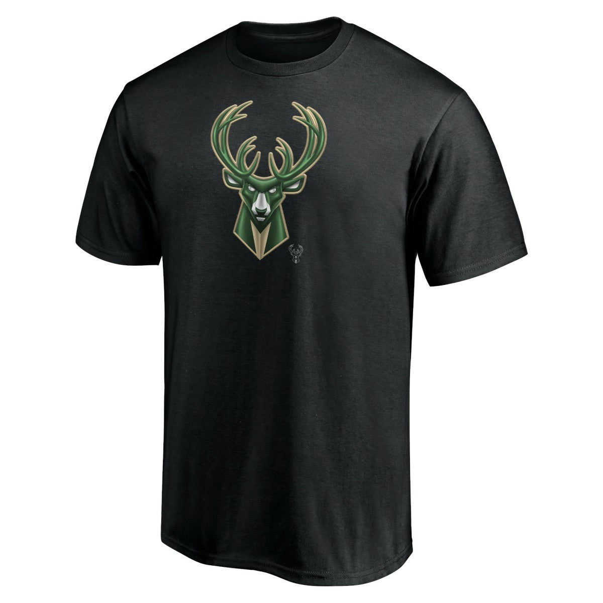 Black Milwaukee Bucks Midnight Mascot T-Shirt | NBA