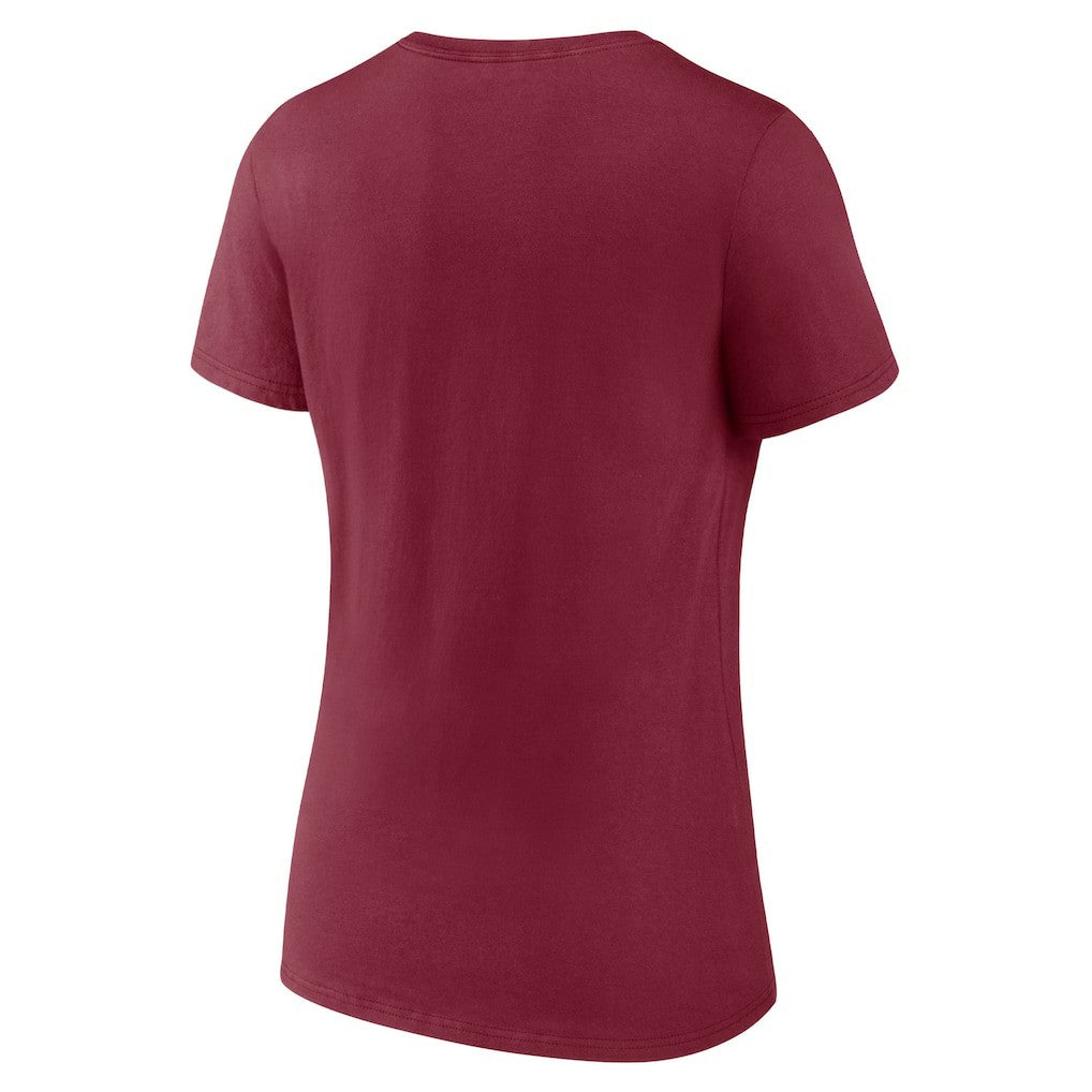 Wine Cleveland Cavaliers Women's Hometown Collection The Land V-Neck T-Shirt sale | NBA