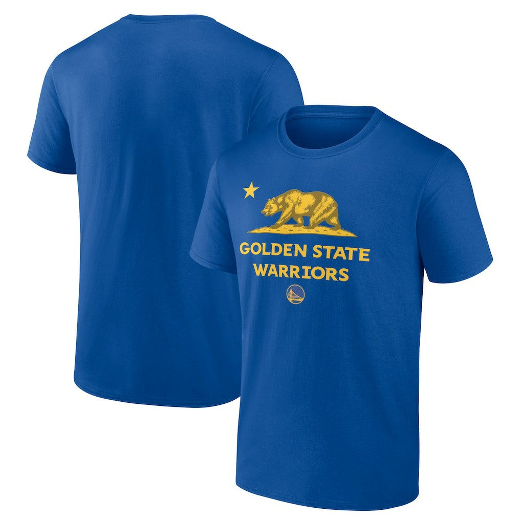 Royal Golden State Warriors Hometown Collection State Flag T-Shirt sale | NBA