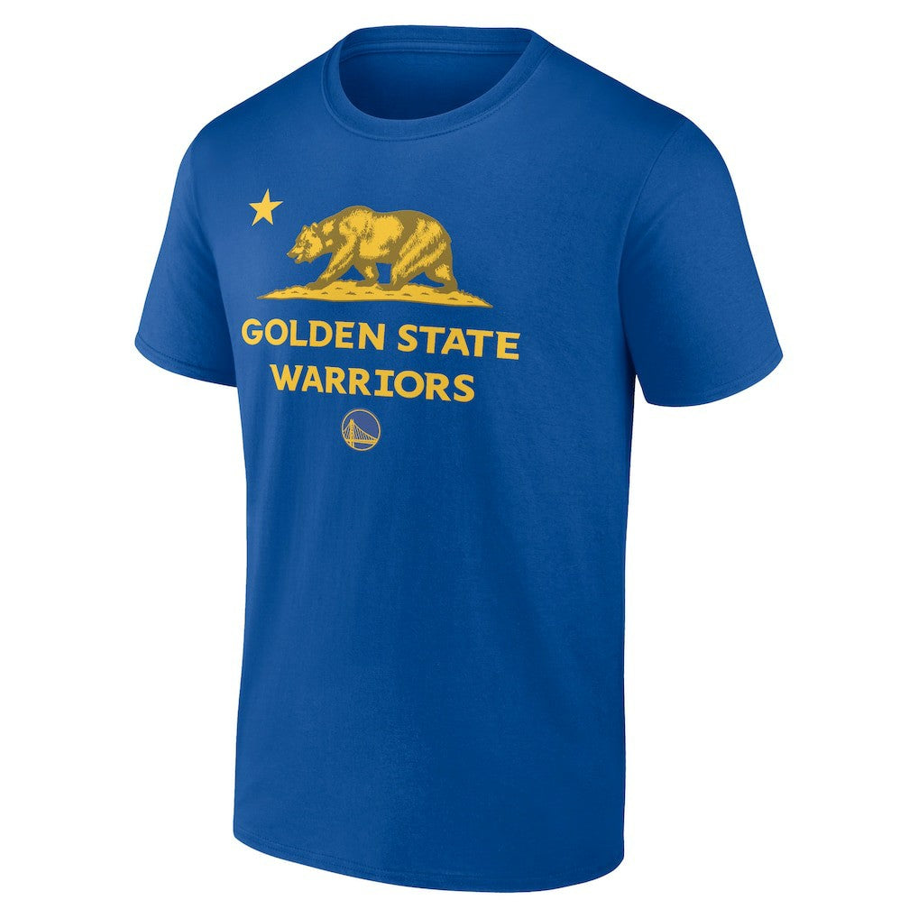Royal Golden State Warriors Hometown Collection State Flag T-Shirt sale | NBA
