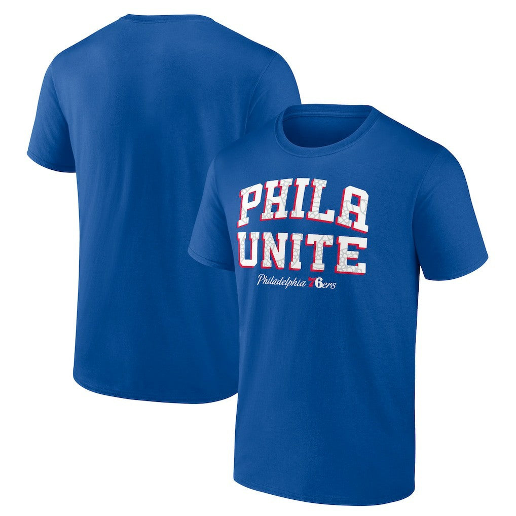 Royal Philadelphia 76ers Hometown Collection Phila Unite T-Shirt | NBA
