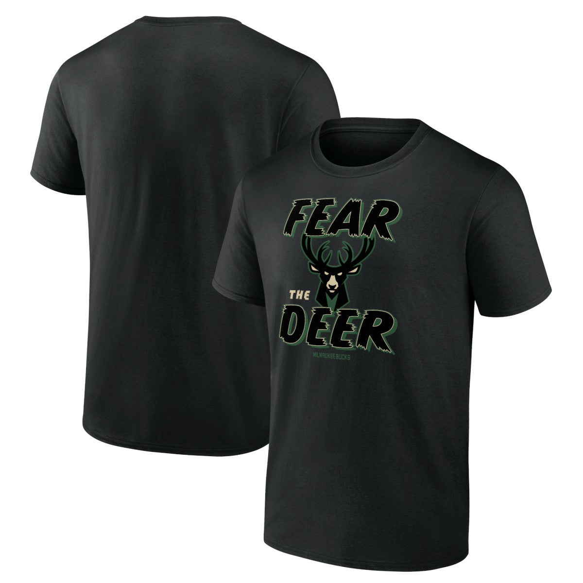 Black Milwaukee Bucks Hometown Collection Fear The Deer T-Shirt | NBA