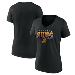 Black Phoenix Suns Women's Hometown Collection Sunrise V-Neck T-Shirt | NBA