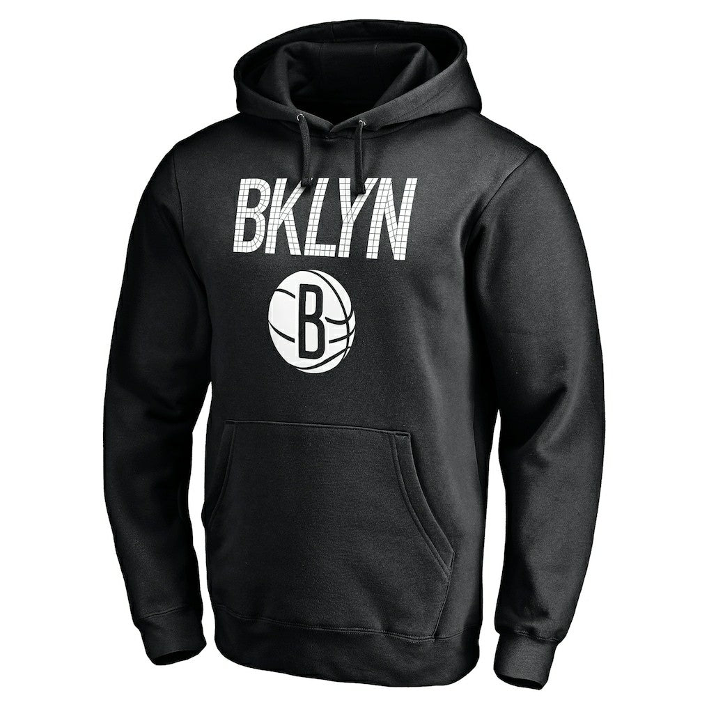 Black Brooklyn Nets Hometown Collection Post Up Pullover Hoodie | NBA