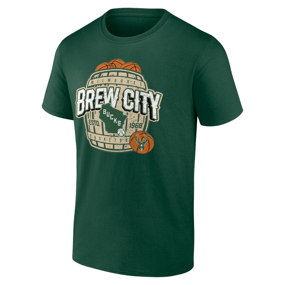 Hunter Green Milwaukee Bucks Hometown Collection Brew City T-Shirt | NBA