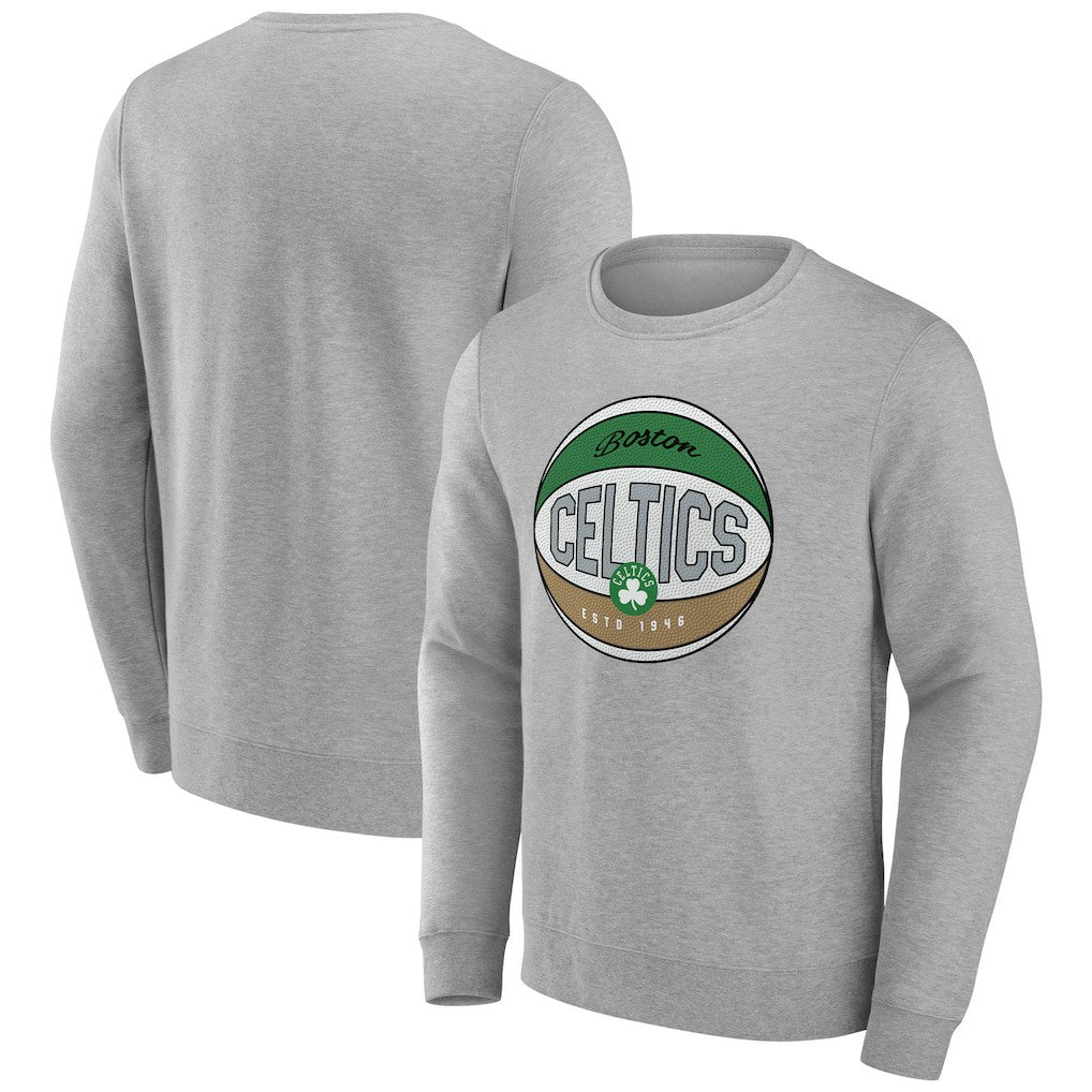 Gray Boston Celtics Hard Color Pullover Sweatshirt | NBA