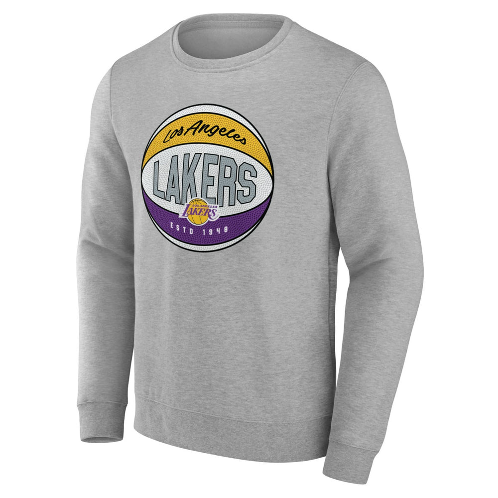 Gray Los Angeles Lakers Hard Color Pullover Sweatshirt | NBA