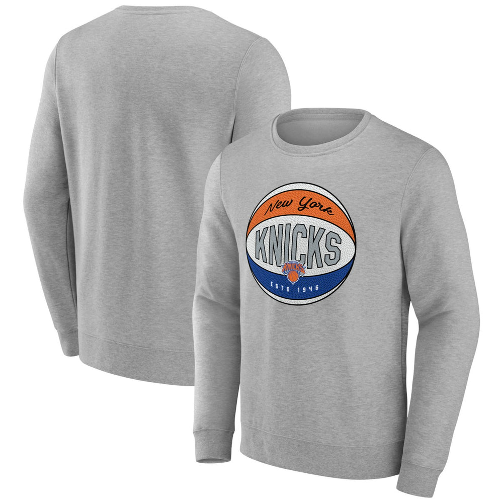 Gray New York Knicks Hard Color Pullover Sweatshirt | NBA