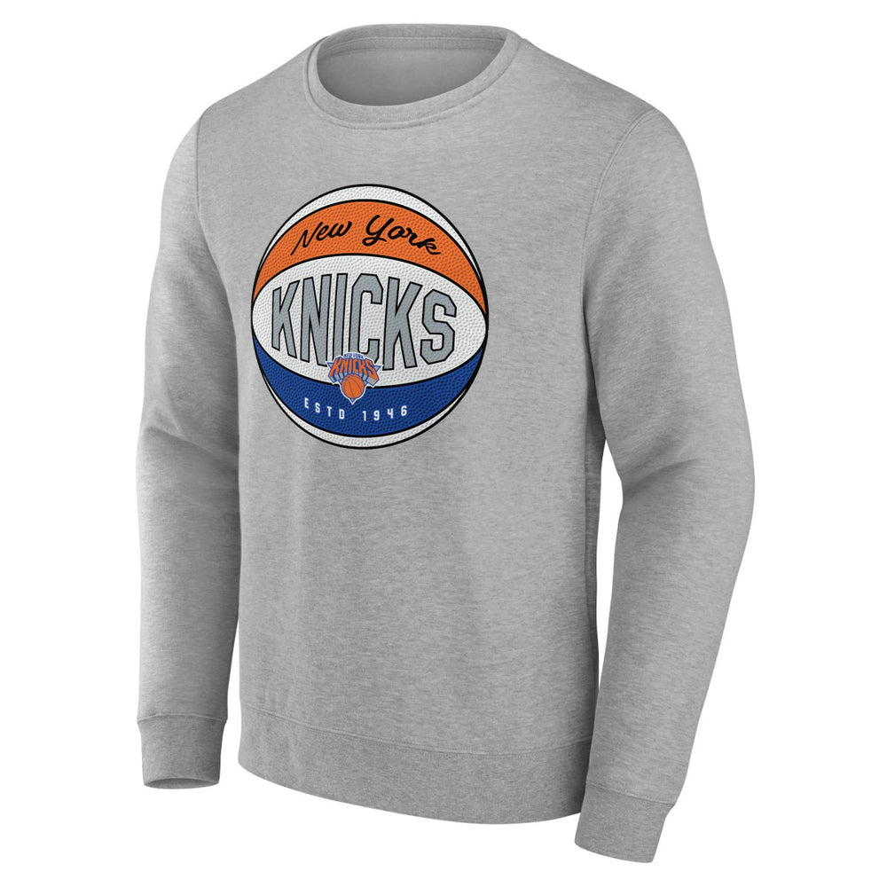 Gray New York Knicks Hard Color Pullover Sweatshirt | NBA