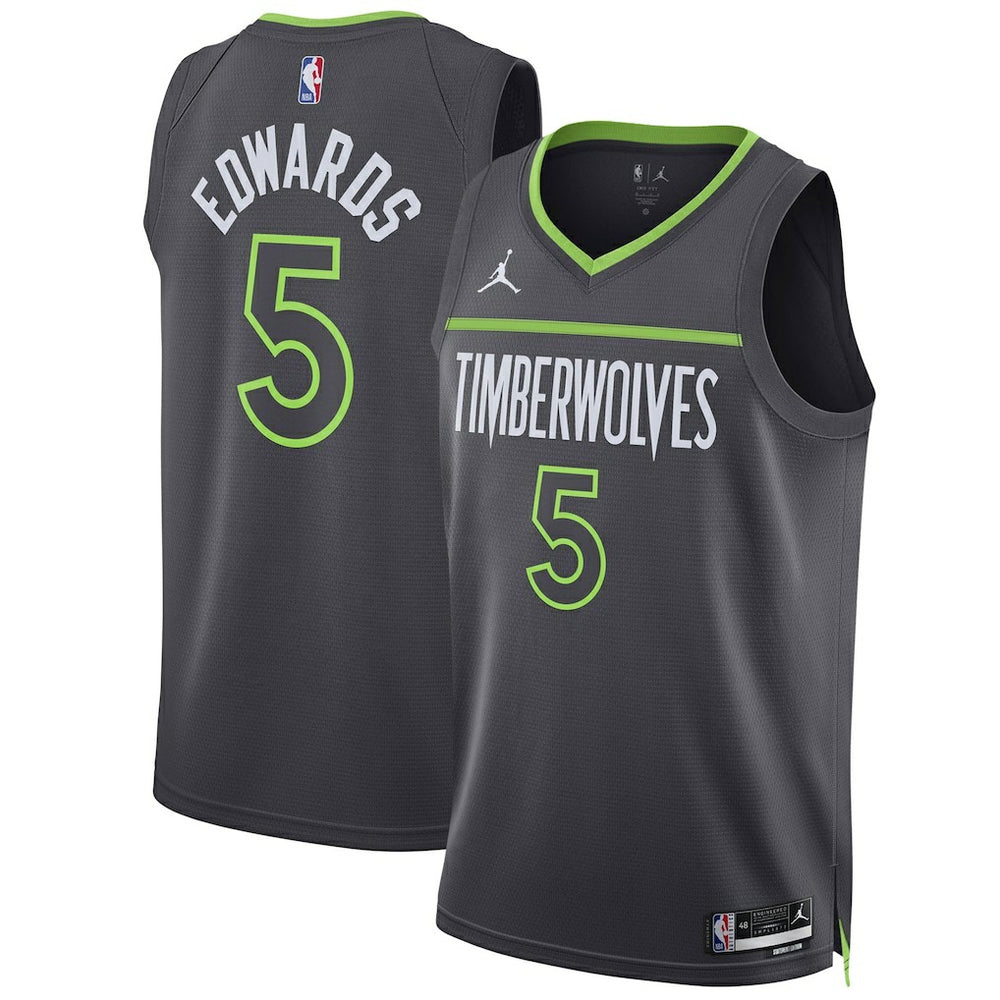 Charcoal Anthony Edwards Minnesota Timberwolves Jordan Brand Unisex Swingman Jersey | NBA