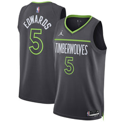 Charcoal Anthony Edwards Minnesota Timberwolves Jordan Brand Unisex Swingman Jersey | NBA