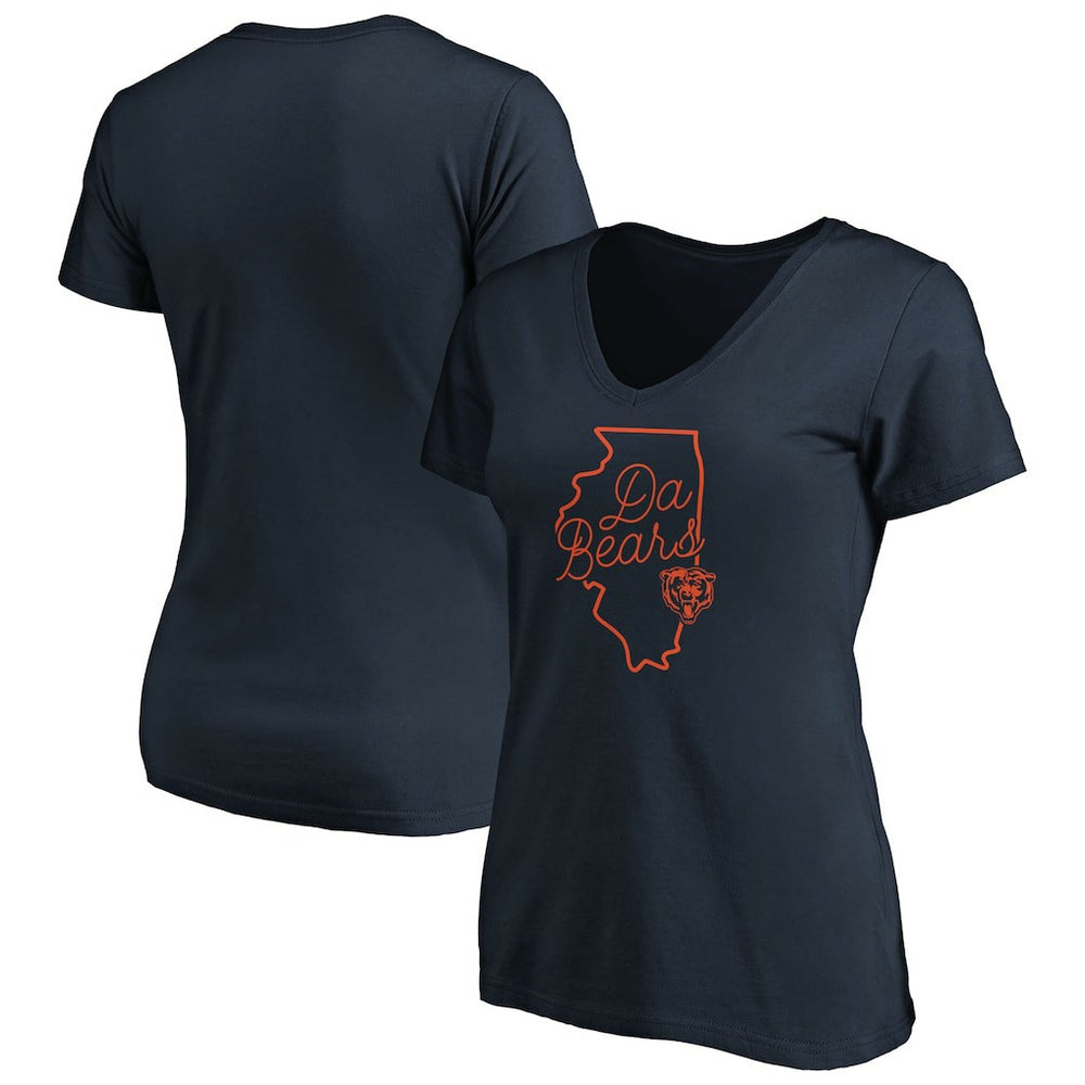 Chicago Bears Women's Script V-Neck T-Shirt | NFL US