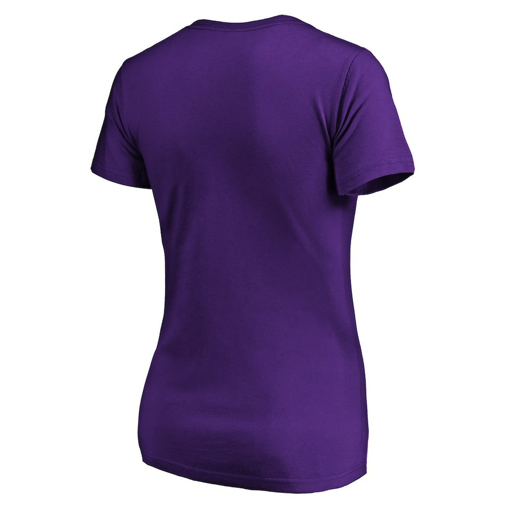 Minnesota Vikings Women's Script V-Neck T-Shirt | NFL Discount