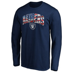 Las Vegas Raiders Banner Wave Long Sleeve T-Shirt | NFL Hot