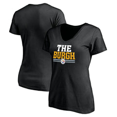 Pittsburgh Steelers Women's Hometown Collection The Burgh V-Neck T-Shirt | NFL Sale