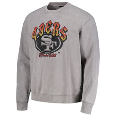 San Francisco 49ers The Wild Collective Unisex Distressed Pullover Sweatshirt | NFL Outlet