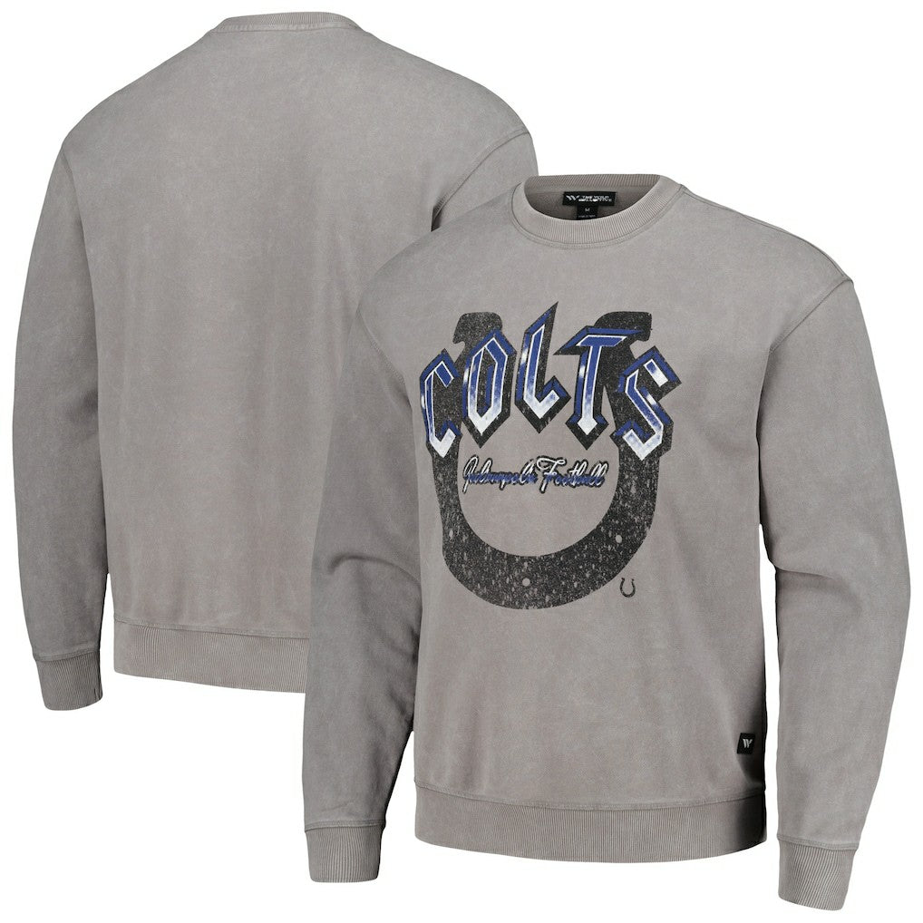 Indianapolis Colts The Wild Collective Unisex Distressed Pullover Sweatshirt | NFL Online