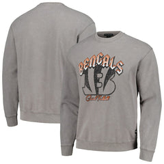 Cincinnati Bengals The Wild Collective Unisex Distressed Pullover Sweatshirt | NFL Discount