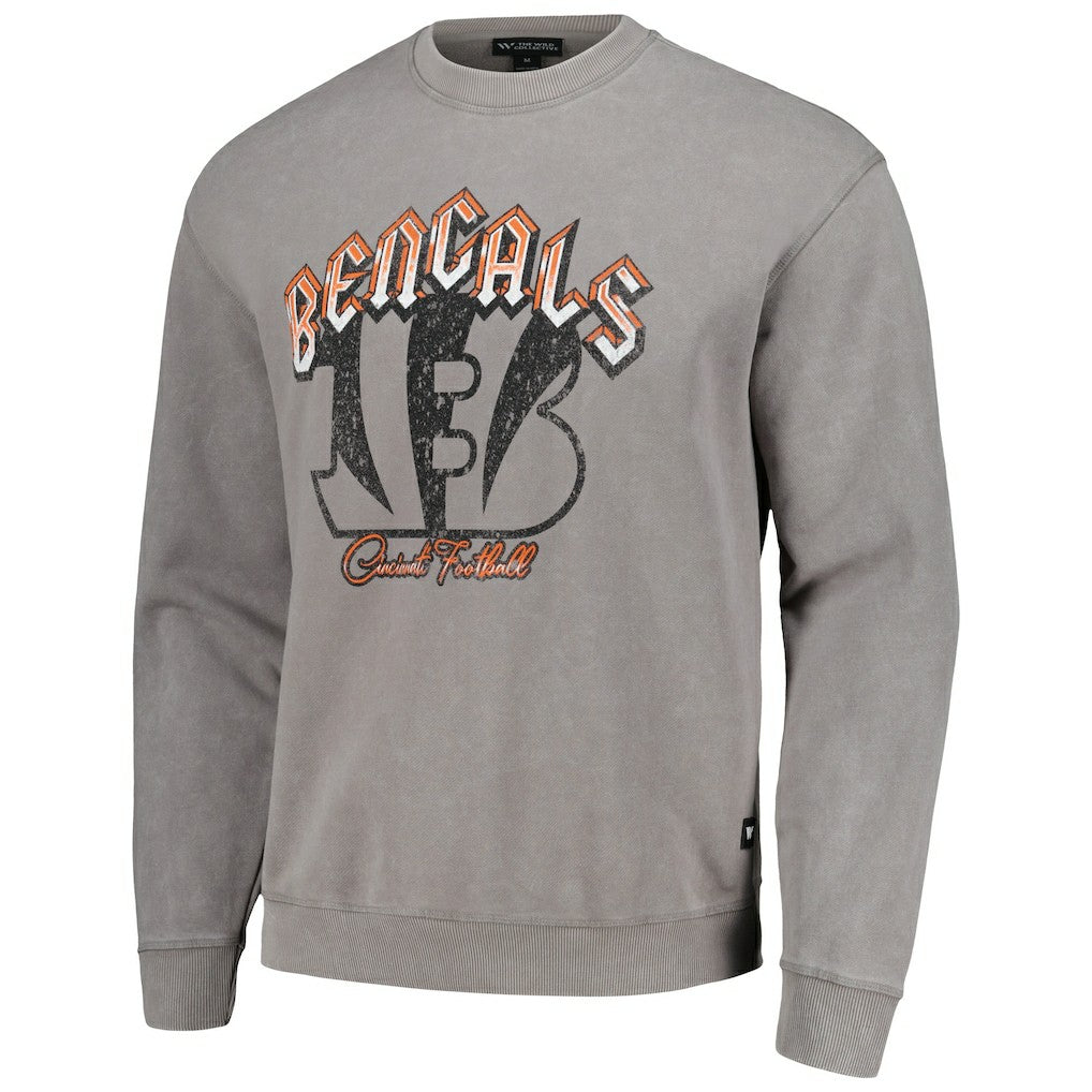 Cincinnati Bengals The Wild Collective Unisex Distressed Pullover Sweatshirt | NFL Discount