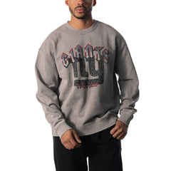 New York Giants The Wild Collective Unisex Distressed Pullover Sweatshirt | NFL Discount