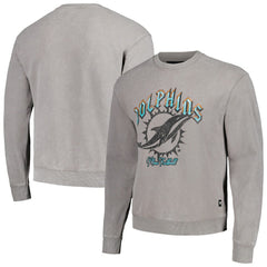 Miami Dolphins The Wild Collective Unisex Distressed Pullover Sweatshirt | NFL Online