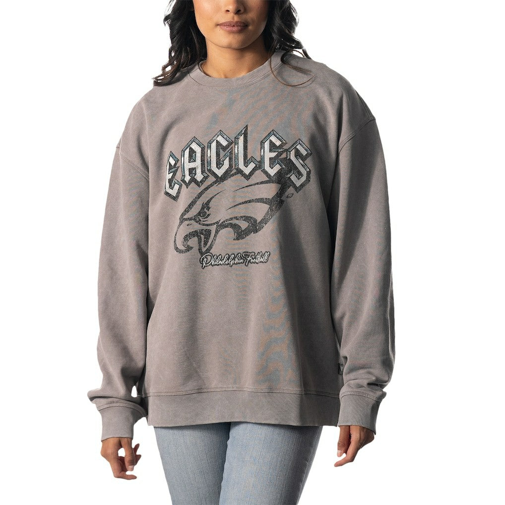 Philadelphia Eagles The Wild Collective Unisex Distressed Pullover Sweatshirt | NFL On sale
