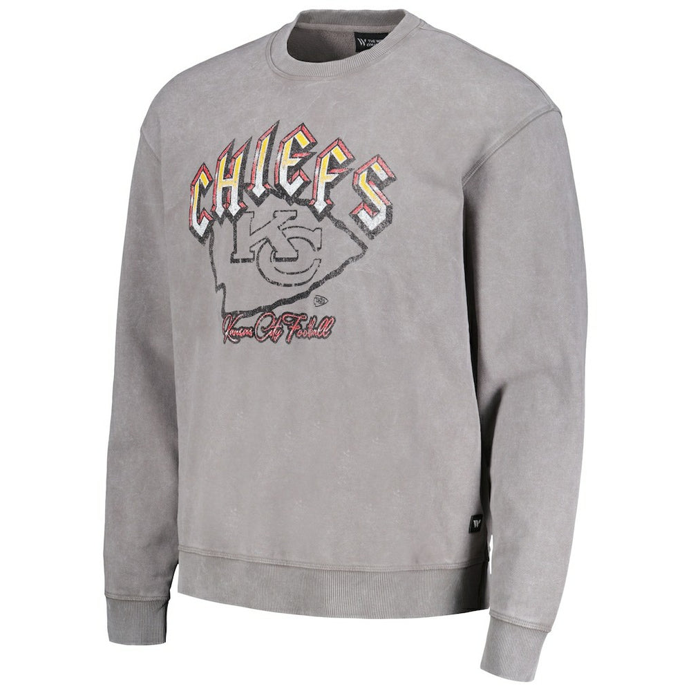 Kansas City Chiefs The Wild Collective Unisex Distressed Pullover Sweatshirt | NFL New