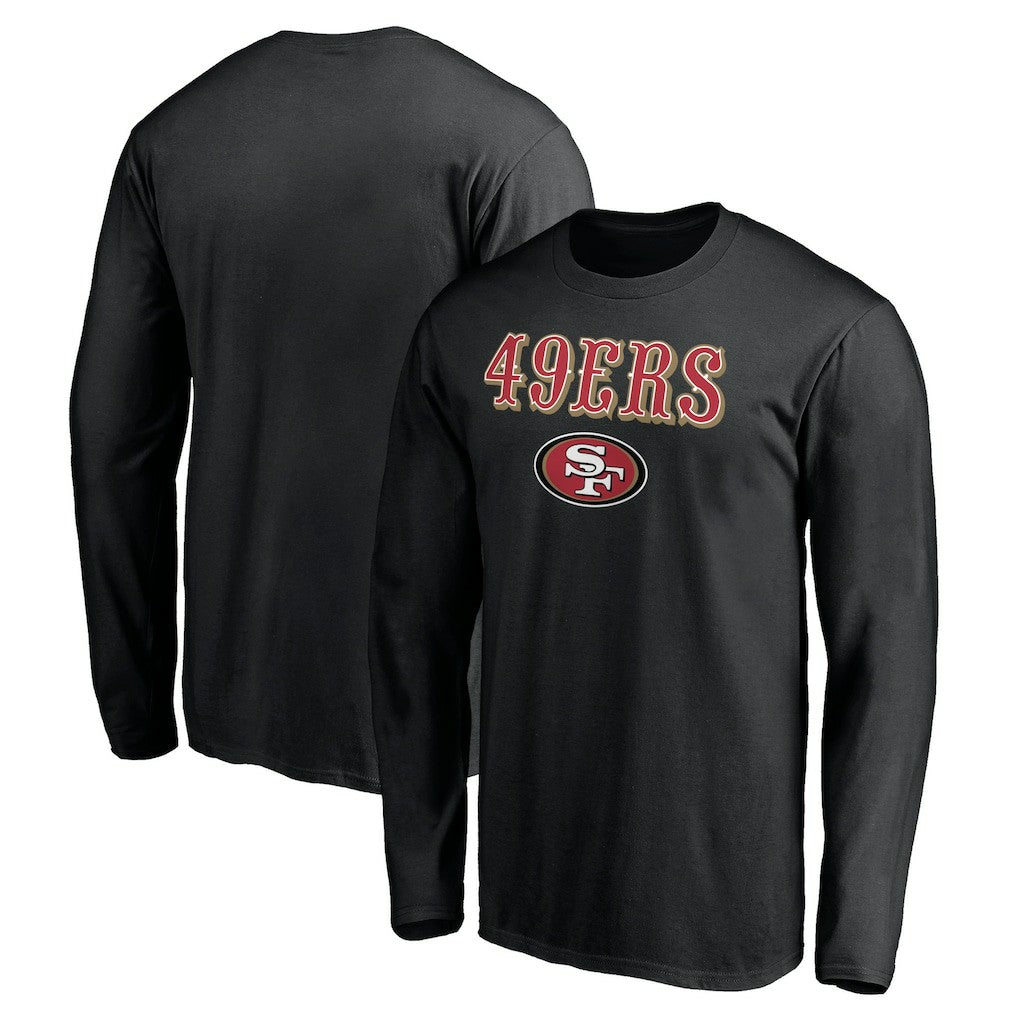 San Francisco 49ers Team Lockup Long Sleeve T-Shirt | NFL Online