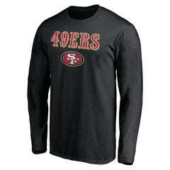 San Francisco 49ers Team Lockup Long Sleeve T-Shirt | NFL Online