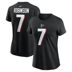 Atlanta Falcons Bijan Robinson  Women's Player Name & Number T-Shirt | NFL Discount