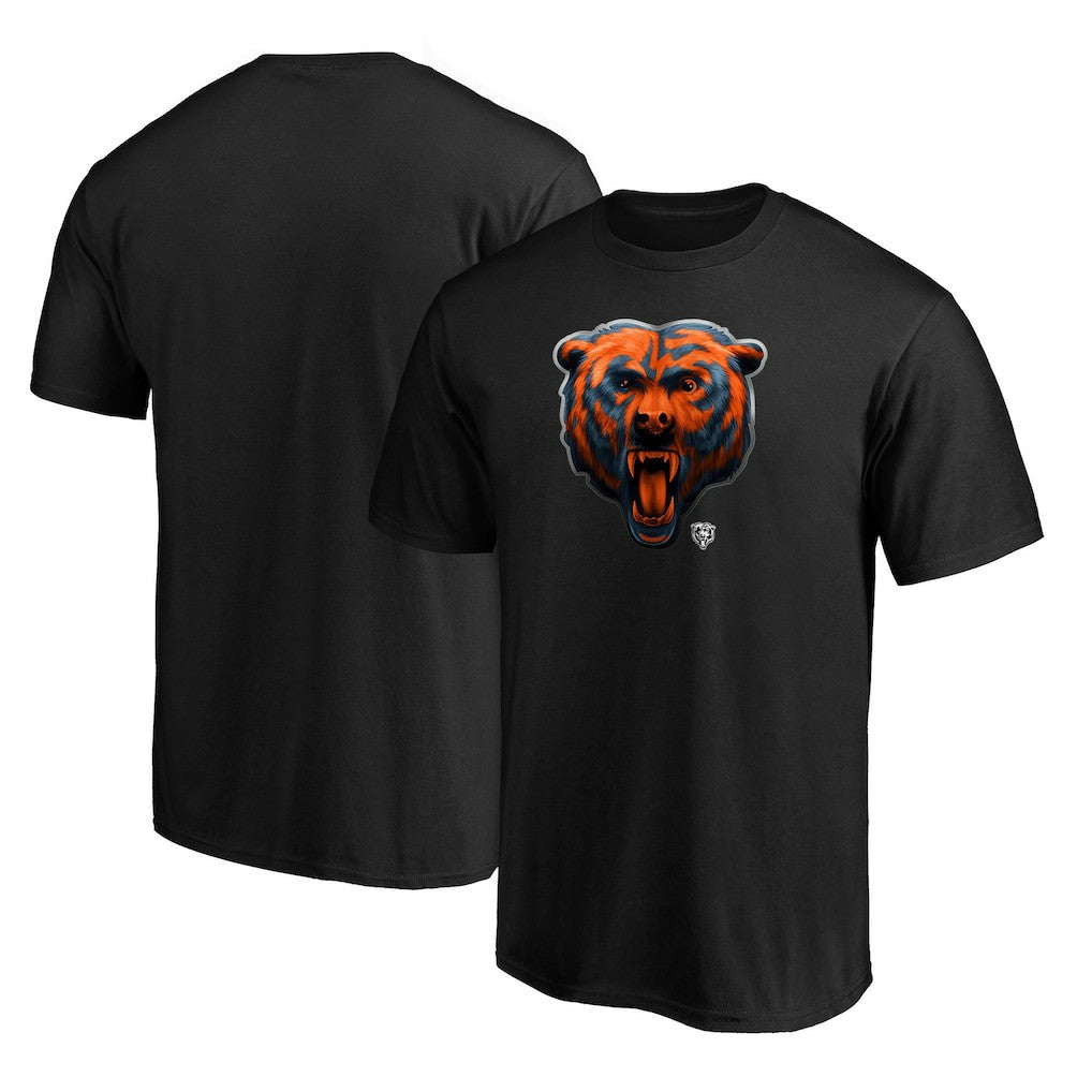 Chicago Bears Midnight Mascot Team Logo T-Shirt | NFL Online