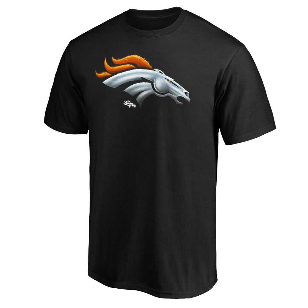 Denver Broncos Midnight Mascot Team Logo T-Shirt | NFL Online