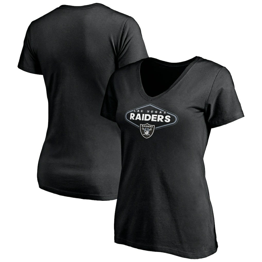 Las Vegas Raiders Women's Hometown Collection 1st Down V-Neck T-Shirt | NFL Online