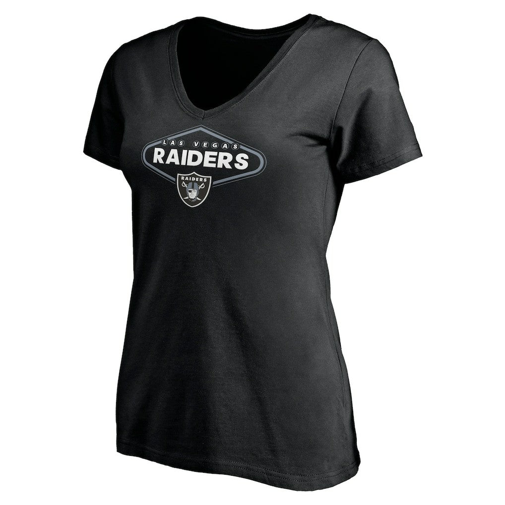 Las Vegas Raiders Women's Hometown Collection 1st Down V-Neck T-Shirt | NFL Online