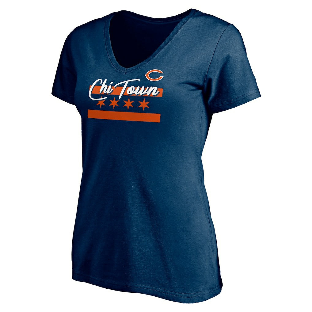 Chicago Bears Women's Hometown Collection Chi Town V-Neck T-Shirt | NFL New