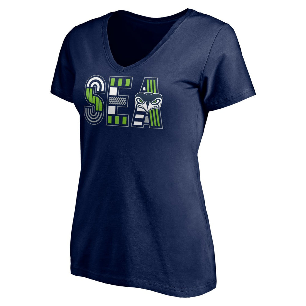 Seattle Seahawks Women's Hometown Collection V-Neck T-Shirt | NFL Hot