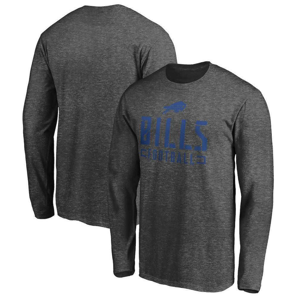 Buffalo Bills Stencil Stack Long Sleeve T-Shirt | NFL Online