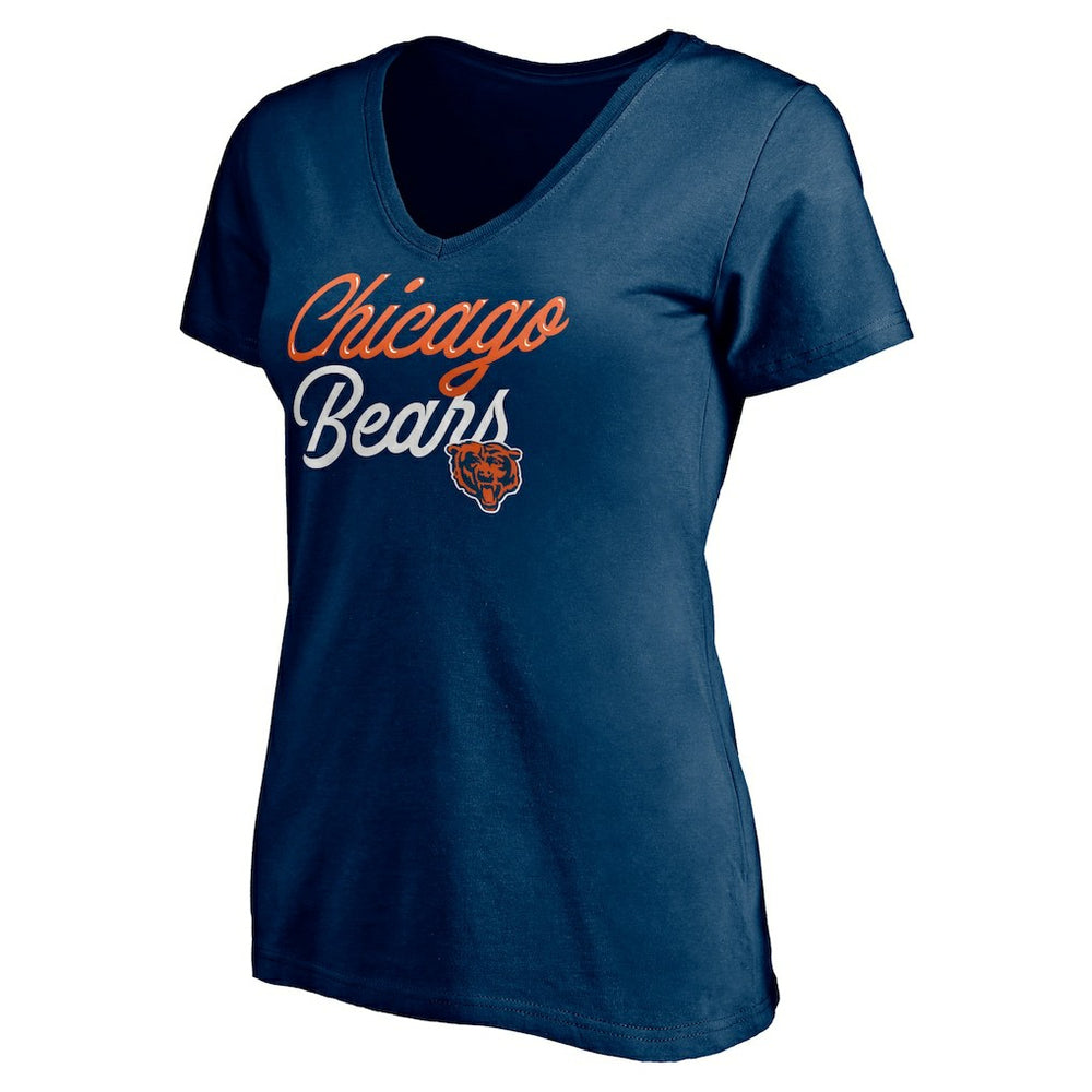 Chicago Bears Women's Long Stride V-Neck T-Shirt | NFL On sale
