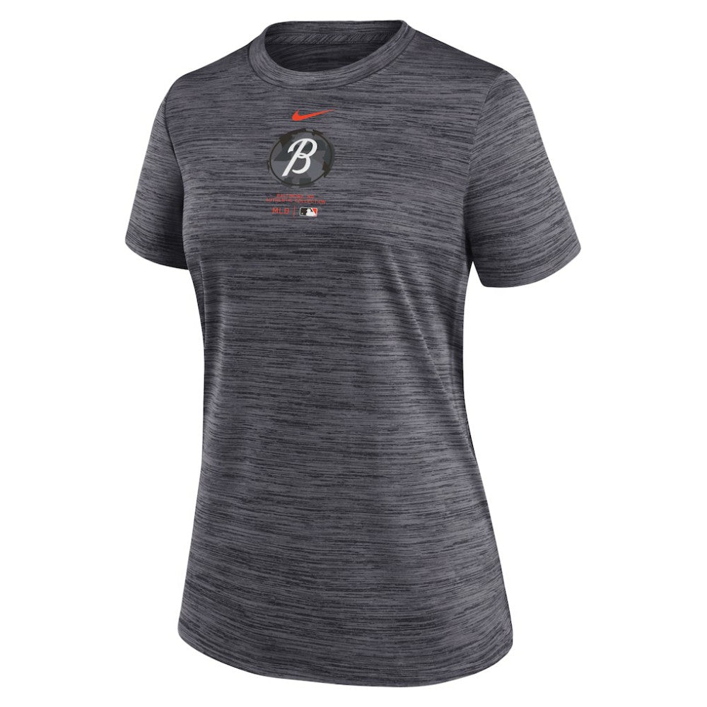 Baltimore Orioles Nike Women's City Connect Practice Velocity T-Shirt - MLB T-shirts