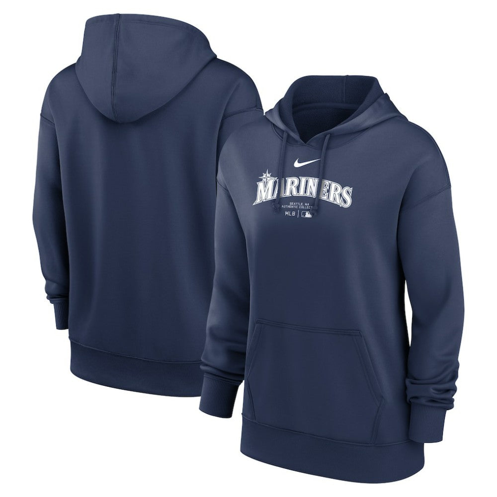 Seattle Mariners Nike Women's Authentic Collection Performance Pullover Hoodie - MLB Hoodies