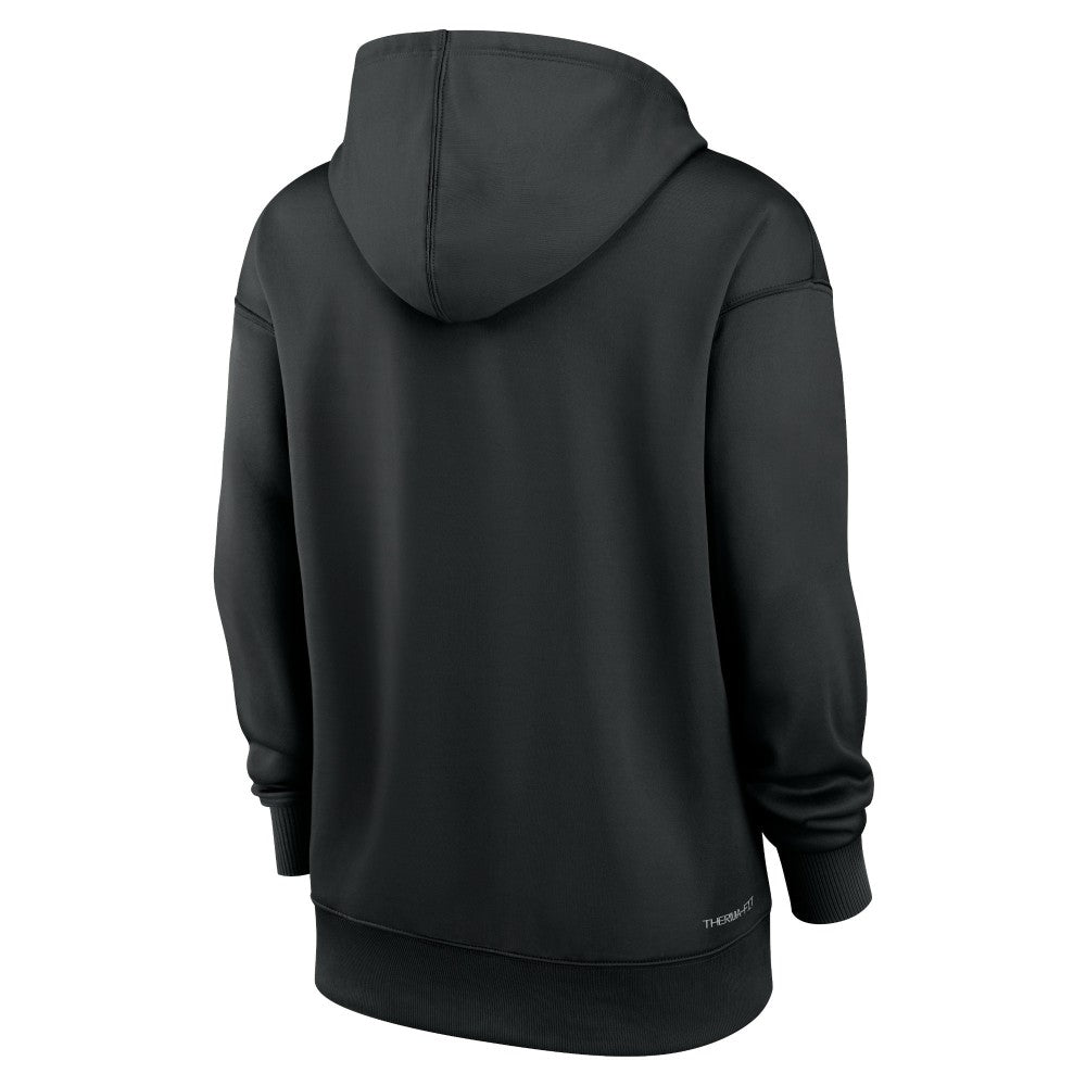 Miami Marlins Nike Women's Authentic Collection Performance Pullover Hoodie - MLB Hoodies