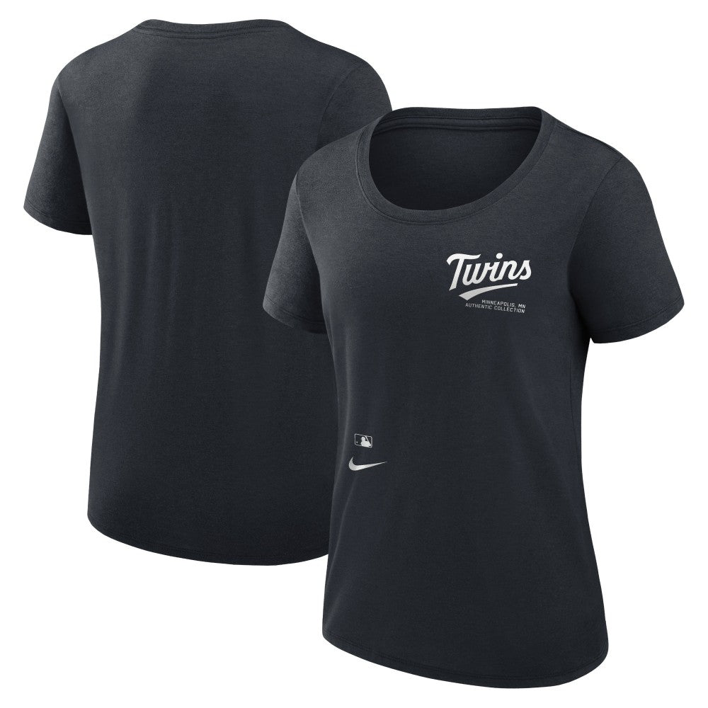 Minnesota Twins Nike Women's Authentic Collection Performance Scoop Neck T-Shirt - MLB T-shirts