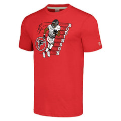 Atlanta Falcons Bijan Robinson  Homage Unisex Caricature Player Tri-Blend T-Shirt | NFL New