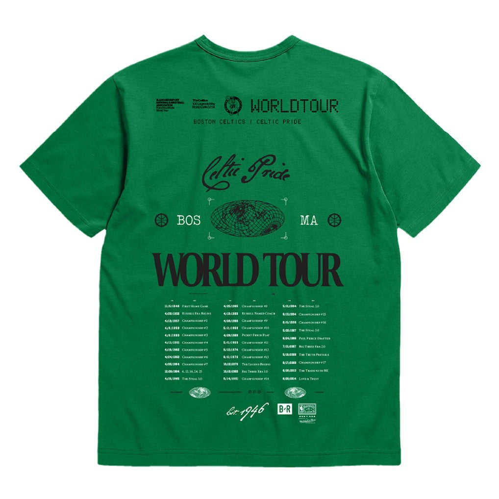 Kelly Green Boston Celtics Bleacher Report x  Unisex World Tour T-Shirt | NBA