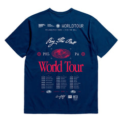 Navy Philadelphia 76ers Bleacher Report x  Unisex World Tour T-Shirt | NBA