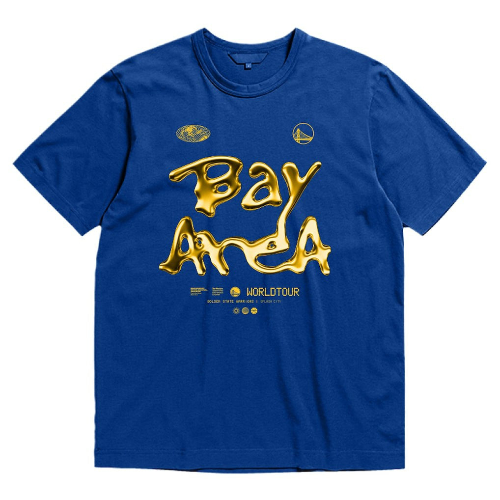 Royal Golden State Warriors Bleacher Report x  Unisex World Tour T-Shirt | NBA