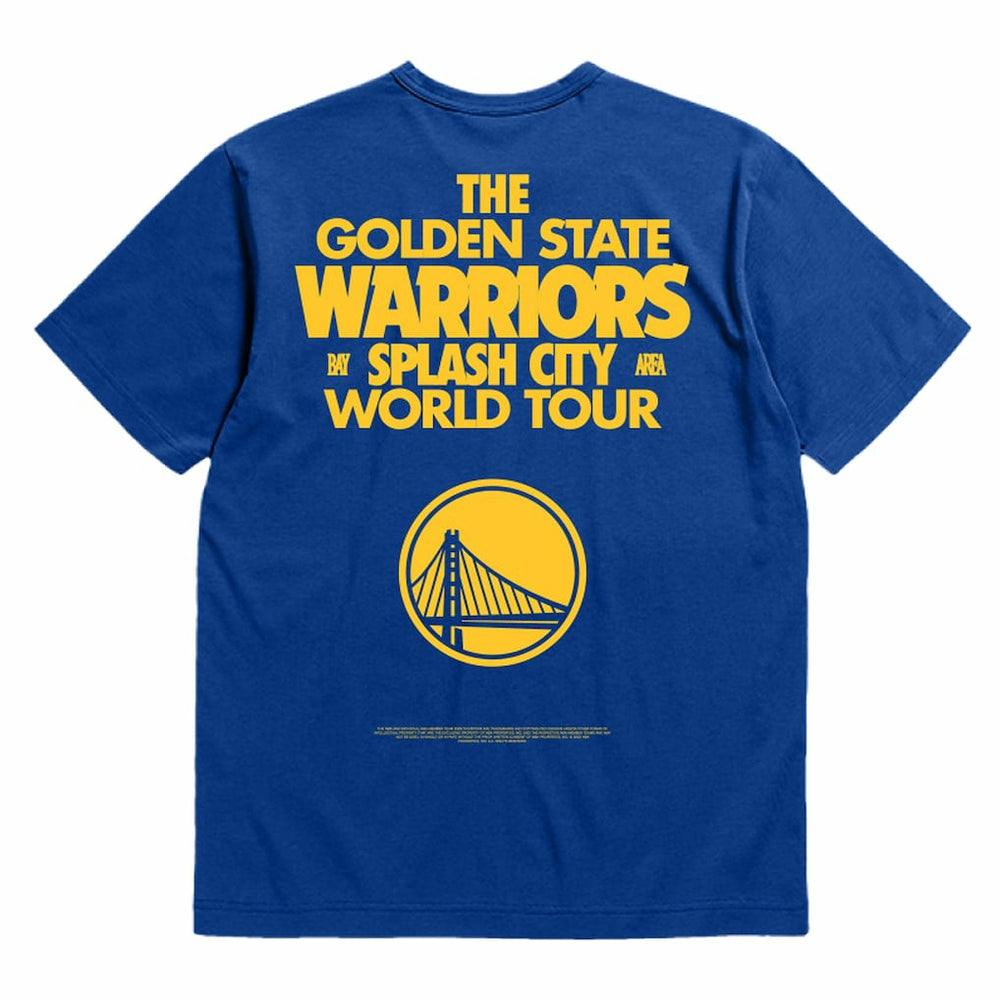 Royal Golden State Warriors Bleacher Report x  Unisex World Tour T-Shirt | NBA