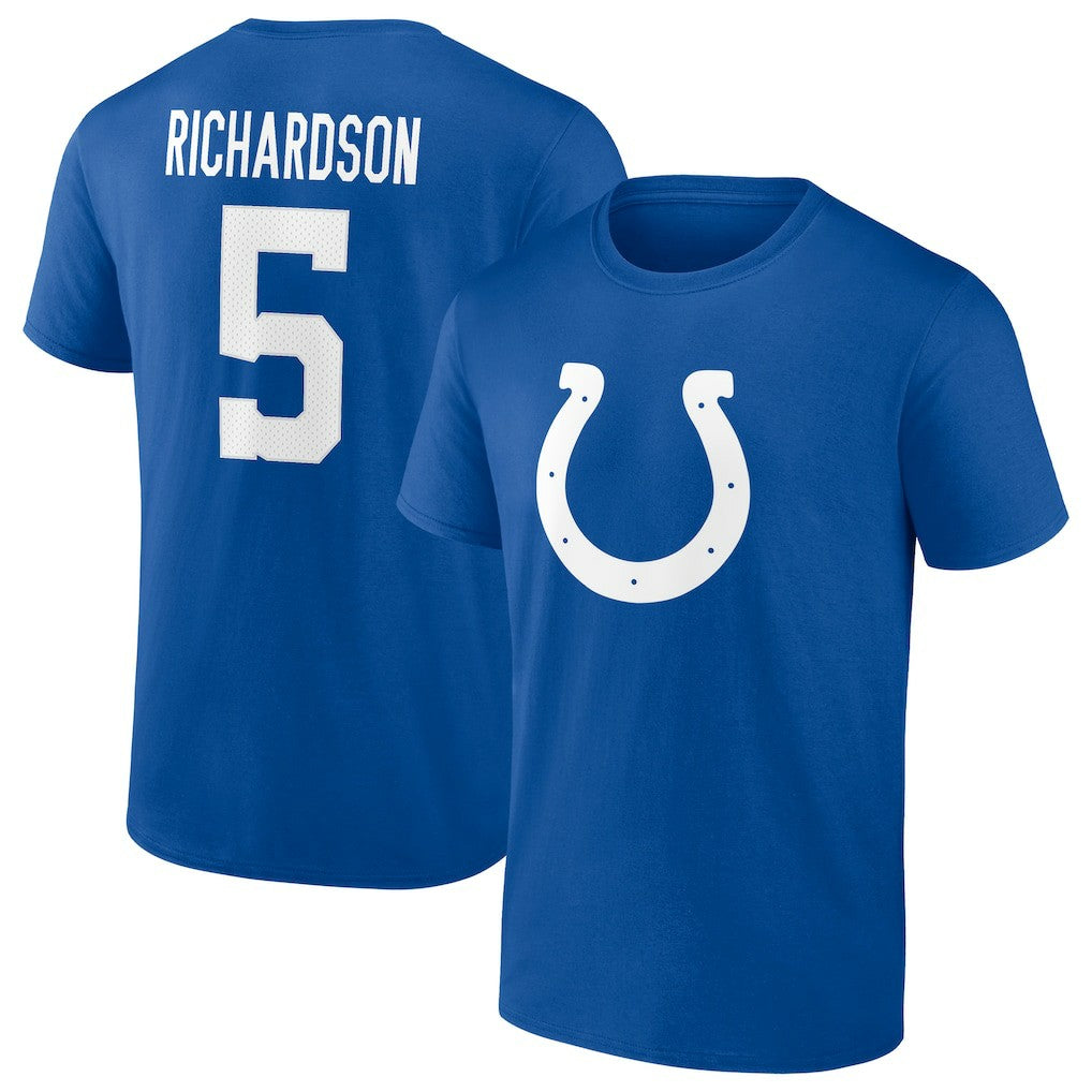 Indianapolis Colts Anthony Richardson  Icon Name & Number T-Shirt | NFL On sale